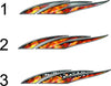 flaming dragon wave decals different styles to choose from